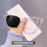ราคา FL Photochromic กรอบโปร่งใสกรอบแว่นตาแฟชั่นเกาหลีแว่นตาแว่นตา Unisex (48255763767)