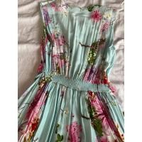 ราคา Dress ยาว เดรสยาวลายดอกสีชมพู บนพื้นฟ้าเขียวสวยมากค่ะ ❤️ผ้านุ่มใส่สบาย มีซับใน ❗️เอวหลังเป็นยางยืด มีโบว์ผูก (43852627378)