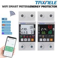 ราคา TAXNELE TUYA ชาร์จ WiFi Smart Earth Leakage ป้องกันแรงดันไฟฟ้า Circuit Breaker Power kWh Meter (54111628606)