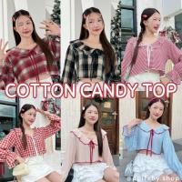 ราคา ppitchy.shop ❤️ Cotton Candy Top - เสื้อลายสก้อตแขนยาว มี 8 สี (27971858200)