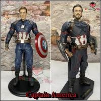 ราคา โมเดล กัปตันอเมริกา เครซี่ทอย สูง 28-30 เซ็น (มี 2แบบ) Model Captain America crazy toys tall 28-30CM (8646575494)