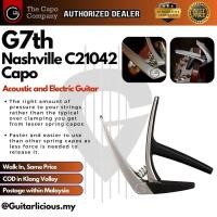 ราคา G7th Nashville C21042 Guitar Capo สําหรับอะคูสติกและกีตาร์ไฟฟ้า - สีเงิน (27138688468)