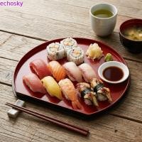ราคา ECHOSKY จานใส่อาหาร, จานซูชิกึ่งวงกลมพลาสติกหนา, อาหารเย็นวางซ้อนกันได้สไตล์ญี่ปุ่นจานอาหารค่ํากันลื่นร้านอาหาร (43582985723)