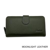 ราคา กระเป๋าสตางค์ผู้หญิง MOONLIGHT แท้ ใบยาวสวยงาม สีเขียว ทำจากหนังวัวแท้แสนนุ่ม ทนทาน โดนน้ำได้ ไม่ลอกร่อน มีกล่องแบรนด์ (2361673634)