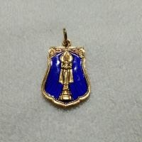 ราคา เหรียญหลวงพ่อวัดบ้านแหลมเนื้อกะไหล่ทองลงยาน้ำเงินณปี2524วัดเพชรสมุทรวรวิหารจังหวัดสมุทรสงคราม (54760746341)