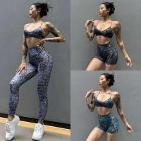 ราคา Ellie Collection Top + กางเกงขาสั้น + เลกกิ้ง/ ชุดกีฬาผู้หญิง Booty Legging Leopard Sportbra Gymshark Fitnouls (49153330330)