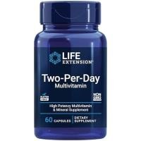ราคา Life Extension Two-Per-Day Multivitamin - บรรจุวิตามินมากกว่า 25 วิตามิน แร่ธาตุ &amp; สารสกัดจาก -วิตามิน B6, C, D - Zinc - อุปทานสองเดือน - ไม่ใช่จีเอ็มโอ, ปราศจากกลูเตน - 120 เม็ด (53064979296)