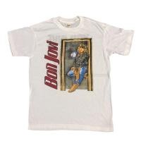 ราคา (เสื้อยืดพิมพ์ลาย)ใหม่ วง Bon Jovi ผ้าบ้างมุ้งหน่อยๆ 50/50 (27851044170)