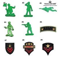 ราคา ตัวรีดติดเสื้อ ลาย ของเล่น ทหาร ชุดทหาร เครื่องหมาย ยศทหาร Army Toy wop Patch งานปัก DIY ตัวรีด อาร์ม ติดเสื้อ ทหารพราน (3578459794)