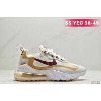 ราคา Nike Wmns Air Max 270 React Racing Series Back Half Palm Air Cushion All-Match Sports Jogging Shoes Correct-Woven Upper Internal Private Model Rebound Air Cushion Outsole สร้างประสบการณ์คู่ของ Dynamic
