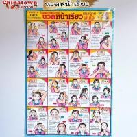ราคา โปสเตอร์ ✅ นวดหน้าเรียว ✅Poster กดจุดหน้า นวด นวดแผนไทย ฤษีดัดตน กดจุดรักษาโรค การนวดกดจุด ลมปราณ นวดแผนโบราณ นวดแผนไทย (12889947146)