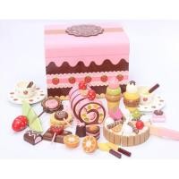 ราคา ของเล่นไม้ บล็อคไม้ ชุดขนมช็อกโคแลต Mother Garden (7169040763)