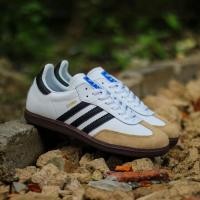 ราคา PUTIH HITAM Adidas Samba Shoes White Black Casual Men Women (28259238765)