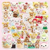 ราคา 54 ชิ้น สติ๊กเกอร์ Rilakkuma & korilakkuma ตกแต่งพาสเทลน่ารัก (44812927756)