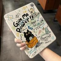 ราคา Fun Graffiti Black Cat ipadMINI7 เคสป้องกัน 7/8/9 รุ่น A16 แท็บเล็ต pro37 ซม. air6/5 เคสป้องกัน (57961387486)