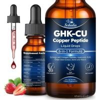 ราคา GHKCU เปปไทด์ Oral Drop Pro 6in1 GHK CU เปปไทด์ทองแดงพร้อม Hydrolyzed Marine Collagen Hyaluronic Acid Biotin Grape สําหรับผิวความยืดหยุ่น & AntiAging ผู้หญิงผู้ชาย (41382801706)