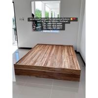 ราคา เตียงหัวโล้นไม้สักทึบ 6 ฟุต (45861909190)