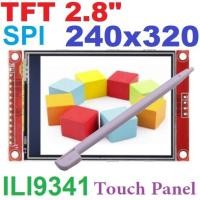 ราคา TFT LCD 240×320 2.8" SPI Touch Panel Serial Port Module With ILI9341 2.8 Inch SPI Serial Display With Touch Pen (29814334658)