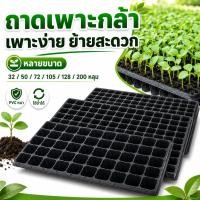 ราคา ถาดเพาะกล้า ถาดเพาะเมล็ด ถาดหลุม PVC สีดำ 32/50/72/105/128/200 หลุม เพาะผัก ดอกไม้ ไม้อวบน้ำ ย้ายง่าย 10/20/50 แผ่น (45014628448)