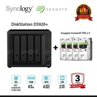 ราคา Synology DS920+ 4-bay NAS + 4 x Seagate Ironwolf 4TB/6TB/8TB (5386753279)