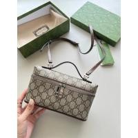 ราคา [Original Single Level] Ready Stock High Version New Style GG Portable Cosmetic Bag Shoulder Crossbody Small Box (47613913595)