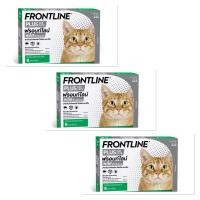 ราคา Frontline Plus for cat up to 7 kg. ฟรอนท์ไลน์ พลัส แมว น้ำหนักไม่เกิน 7.5 กก. ( 3 กล่อง) exp.5-2028 (2064271690)
