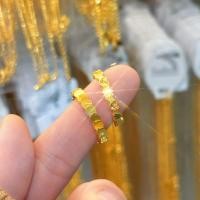 ราคา ring แหวน 5G ทรายชุบทองสีทอง 999 ชุบ 18k Gold Heart Dragon Scale แหวนชายหญิงแหวนคู่ Gypsophila แหวน (26695160105)