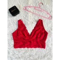ราคา เสื้อลูกไม้เซ็กซี่สีแดง ชุดนอนไม่ได้นอน เสื้อกล้ามลูกไม้เอวลอย พร้อมส่ง (25771583081)
