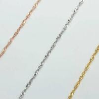 ราคา โซ่สร้อยคอ 18k สีทอง 18k ไร้คอ / warna mas 18k rantai (46610520483)
