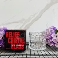 ราคา แก้ววิสกี้คริสตัล Rock Glass Suntory Relief Cristal Glass (60th Anniversary) มือสอง จากญี่ปุ่น (54362803289)