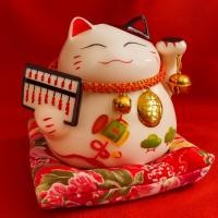 ราคา NURHAMPERS Lucky Fortune Cat ตุ๊กตาเซรามิก – กระปุกออมสินสล็อตเหรียญ CNY02 (29195435332)