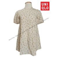 ราคา UNIQLOยูนิโคล่[C81] มินิเดรส uniqlo kids ลายดอกไม้ สีเหลืองอ่อน (มือสอง) (25064713769)