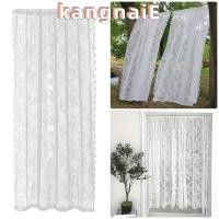 ราคา KANGNAI 1 ชิ้นผ้าม่านเชียร์, 150x200 เซนติเมตร Rod กระเป๋าลูกไม้ผ้าม่าน, ทนทานสีขาวโพลีเอสเตอร์ดอกไม้ปักหน้าต่างผ้าม่าน Shades ตกแต่งห้องนั่งเล่น (48563383609)