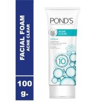 ราคา POND'S Acne Clear AntiAcne Facial Foam 100g พอนด์ส แอคเน่ เคลียร์ แอคเน่ เฟเชียล โฟม 100 กรัม (1917646655)
