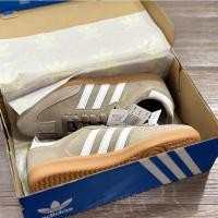 ราคา Adidas ในสต็อก samba และ chalky รองเท้าบอร์ดกีฬาลําลองหมากฝรั่งสีน้ําตาลสําหรับผู้ชายและผู้หญิงรองเท้าผ้าใบ (41733173510)