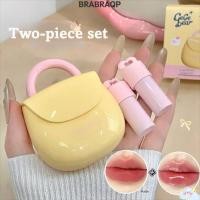 ราคา BRABRAA Lip Plumping Gloss, Mini Bag Moisturizing Lip Gloss, Smooth Color Double Effect Matte Mirror Lip Glaze for Women Girls (57464446424)
