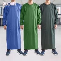 ราคา เสื้อคลุมทำงาน ผ้ากันเปื้อนพลาสติก แขนยาว กันน้ำและน้ำมัน Protects against dirt (29639473491)