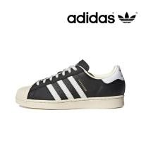 ราคา Adidas Originals SUPERSTAR สีดําสีขาวครีม Sole Shell Toe หนังรองเท้าผ้าใบรองเท้าผู้ชายผู้หญิง Casual ID4676 RISE (51065500326)