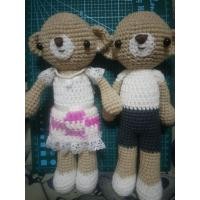ราคา ตุ๊กตาหมีถักไหมพรมคู่ (26586069796)
