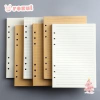 ราคา ROXUL 80Sheets Notebook Refill Paper, Kraft Paper A5/A6/A7 Loose Leaf Paper, Simple แนวนอน Line/Blank 6-hole Binder หน้าด้านในของขวัญ (49359721790)