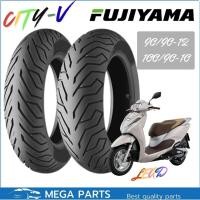 ราคา FUJIYAMA CITYV ยางนอก HONDA LEAD 125 ยางหน้า 90/90-12 ยางหลัง 100/90-10 (46756557138)