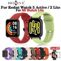 ราคา ( beiziye ) For redmi watch 5 lite /watch 2 lite นาฬิกาอัฉริยะ สายนาฬิกาซิลิโคน สำหรับ xiaomi mi watch lite/redmi 5 active (8416474464)
