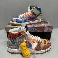 ราคา Pure Original Nike dunk dunk High-Top Graffiti สี Nike Dunk SB High Thomas Campbell รุ่น m Dunk Graffiti รองเท้าผ้าใบคุณภาพสูงผู้ชายผู้หญิงสไตล์เดียวกันพิมพ์เป็ดแมนดาริน dunk สี918321-381 ของขวัญผู้ชา