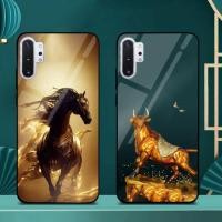 ราคา เคสสําหรับ SAMSUNG GALAXY NOTE 10, NOTE 10 PLUS, NOTE 10 LITE หลังกระจก ดีไซน์พิเศษของสัตว์ 12 ราศี (45210651551)