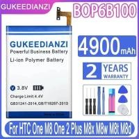 ราคา แบตเตอรี่โทรศัพท์มือถือความจุสูงสําหรับ Htc One 2 Plus M8 M8x M8w M8t M8d 4900mAh BOP6B100 น้ําหนักเบา (44512173184)