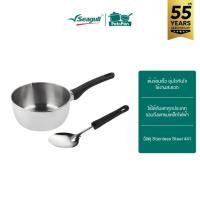ราคา Seagull ชุดหม้อด้ามญี่ปุ่น ขนาด 18 ซม. พร้อมทัพพี ซีกัล Japanese Sauce Pan with Ladle (43230291356)