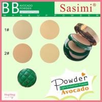 ราคา (S92019) Sasimi BB Avocado Powder เเป้งพัฟอะโวคาโด เเป้งผสมรองพื้น เเป้ง2ชั้น คุมมัน ปกปิด ติดทน (44380616559)