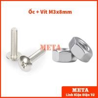 ราคา M3 สกรูข้าม - สกรูหัวกลม M3 ยาว 5 มม./8 มม. น็อตหกเหลี่ยม M3 - เส้นผ่านศูนย์กลางภายใน 3 มม. (46404949316)