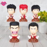 ราคา พร้อมส่ง!!! โมเดล สแลมดังก์ ( Slamdunk) ชุด 5 ตัว แบบ SD ฐานเป็นลูกบาส สูง 7-8 cm ซากุรางิ รุคาว่า อาคางิ มิยางิ มิสึอิ (16577722835)