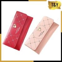 ราคา T&Y Womens Long Wallet Folding Dolphin Love Card Wallet Double Love Dolphin Woman Wallet (42017562773)